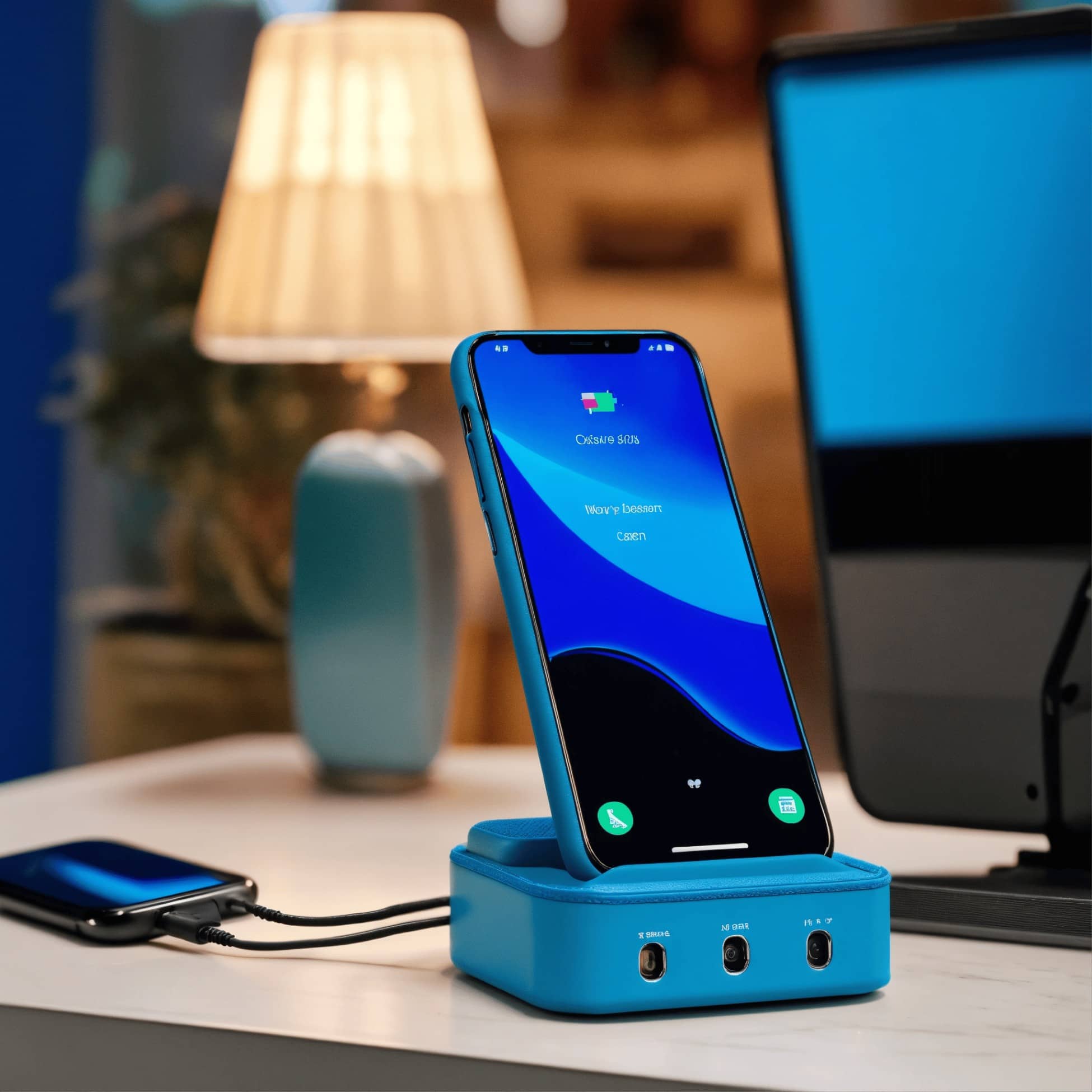 Wireless Phone Charger- Blue